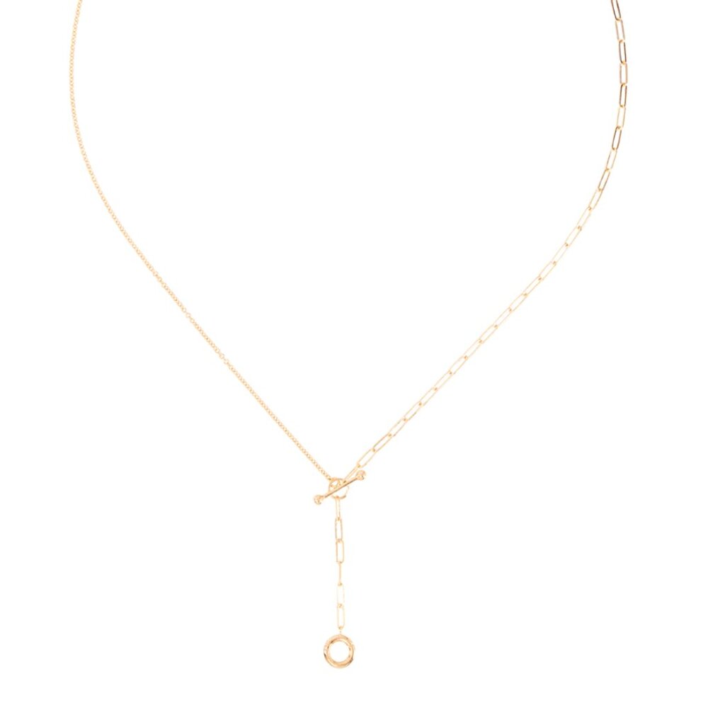 Catbird 1976 Lariat Toggle Gold Necklace